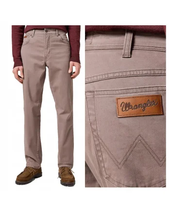 Pantaloni Barbati,  Texas, Regular Fit, Cu Fermoar, 5 Buzunare, Lungi, Bumbac, Maro, Maro nisip