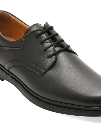 Pantofi eleganti BITE THE BULLET negri, SH326, din piele naturala