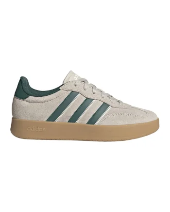 Pantofi sport Baredda din piele intoarsa cu insertii din material sintetic, Maro taupe deschis/Verde englez