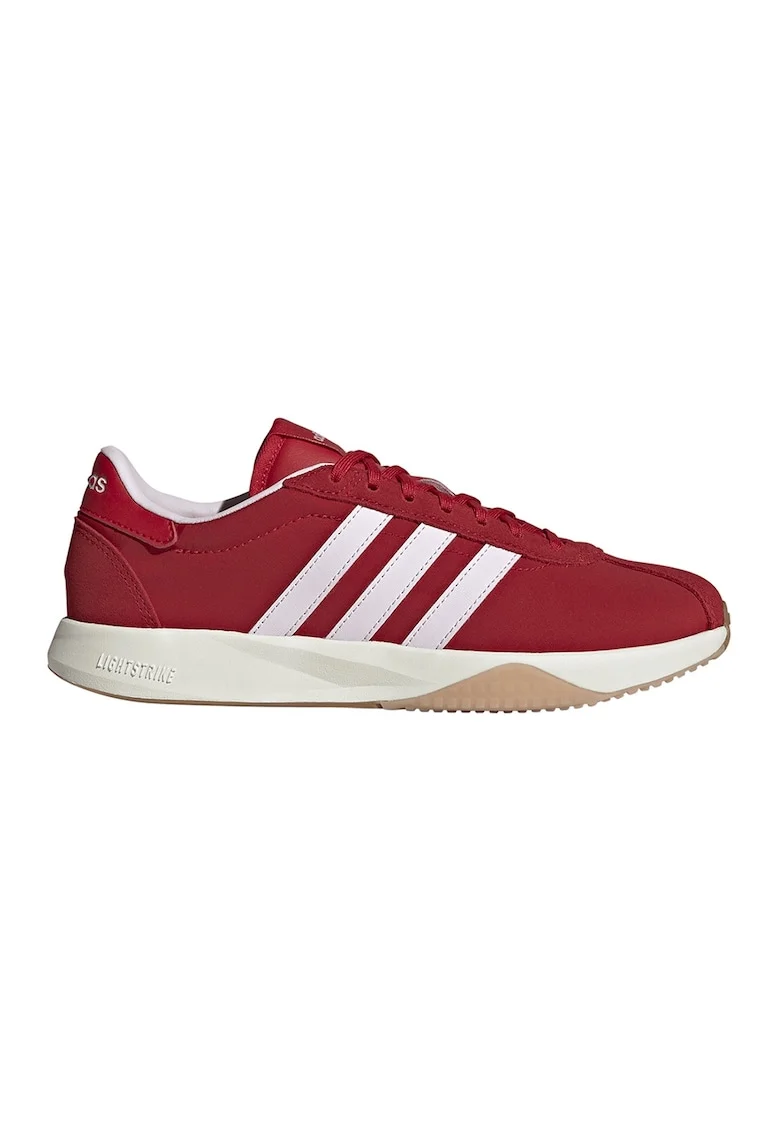 Pantofi sport Run 76/26 cu detalii de piele intoarsa, Rosu/Alb optic
