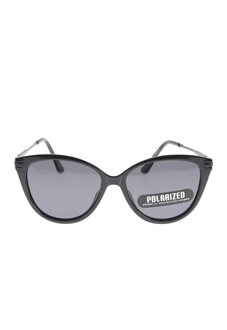 Ochelari de soare cat eye negri cu lentile polarizate UV400