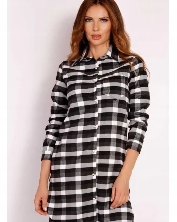 Camasa de dama L002,, Alb/Negru