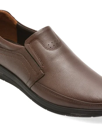 Pantofi BITE THE BULLET maro, BRL902, din piele naturala
