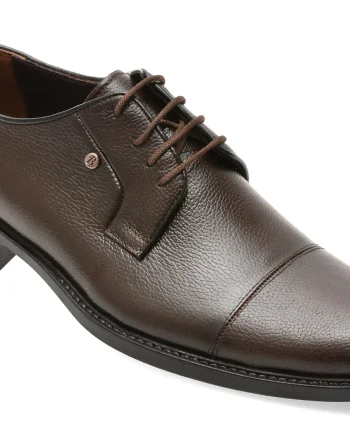 Pantofi eleganti BITE THE BULLET maro, BRL918, din piele naturala