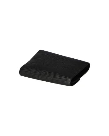 Portofel de piele cu clapa 25575, Negru