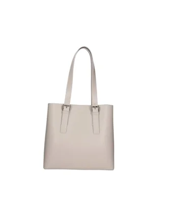 Geanta tote de piele cu etui detasabil, Grey