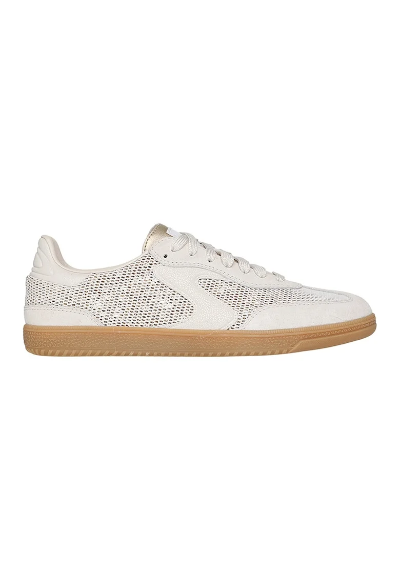 Pantofi sport din piele cu aspect cu perforatii Hotshot - Meshing Well, Auriu/Alb murdar