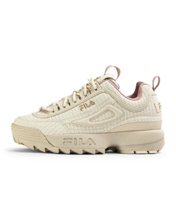 Pantofi sport masivi de piele ecologica Disruptor, Bej