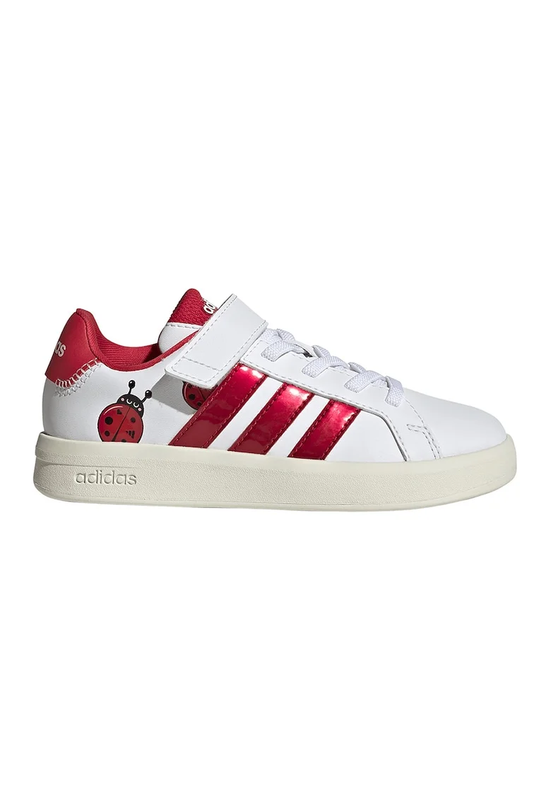 Pantofi sport Grand Court 3.0 EL cu velcro, Rosu/Alb