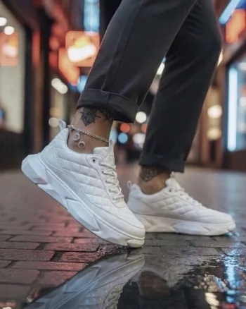 Adidasi barbati casual  albi 23021