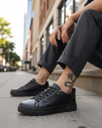 Adidasi barbati casual  negri C76