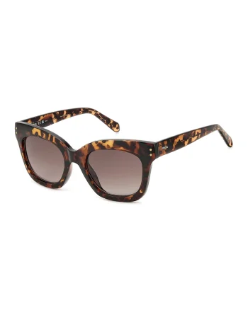 Ochelari de soare, cat-eye cu lentile in degrade, Maro