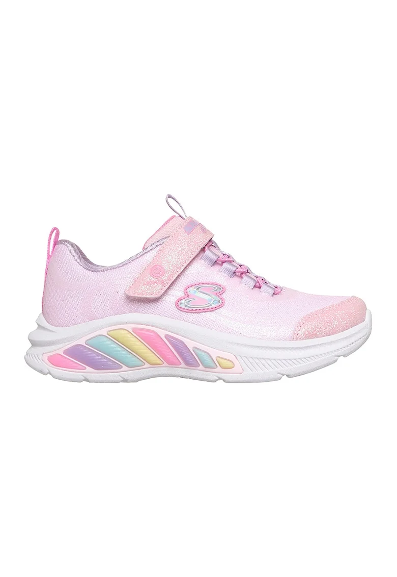 Pantofi sport cu LED Rainbow Cruisers - Glitzy Glo, Roz deschis/Roz pastel