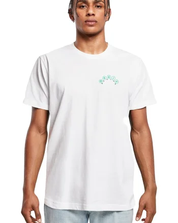 Tricou cu imprimeu grafic, Alb optic