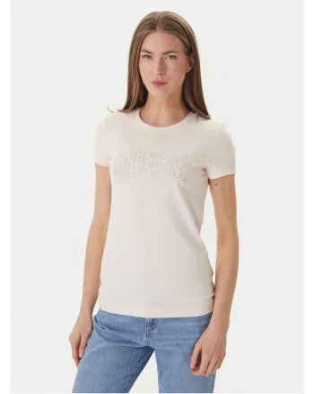 Tricou dama  slim fit, bumbac/elastan, 49875, Roz