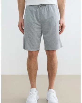 Pantaloni scurti de trening, Gri melange