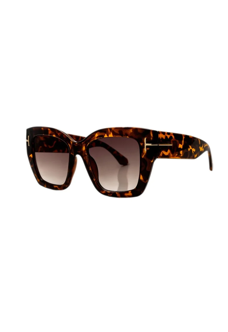 Ochelari de soare butterfly cu lentile degrade, Maro inchis