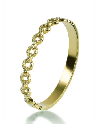 Emily Westwood, Bratara rotunda placata cu aur de 18K, Auriu