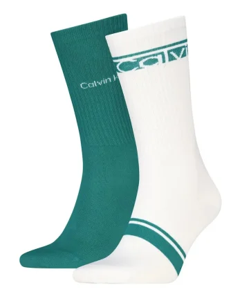 Set 2 perechi sosete lungi  701238808 ONE SIZE Alb, Verde