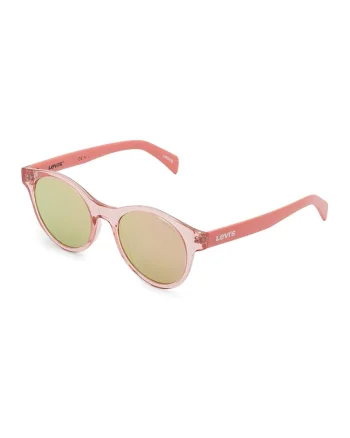 Ochelari de soare rotunzi cu logo, Coral