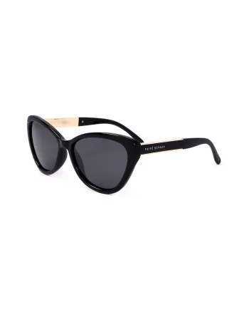 Ochelari de soare butterfly cu accente metalizate, Auriu/Negru