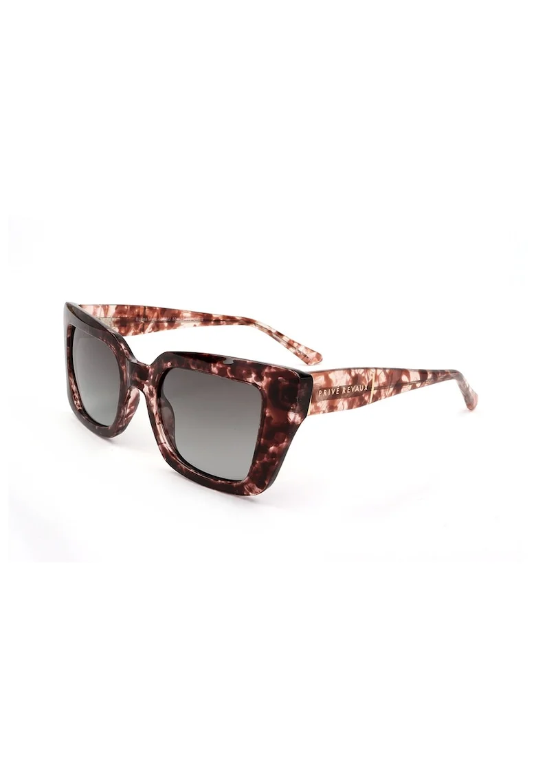 Ochelari de soare cat-eye polarizati, Maro/Piersica
