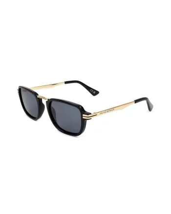 Ochelari de soare cu lentile uni, Auriu/Negru