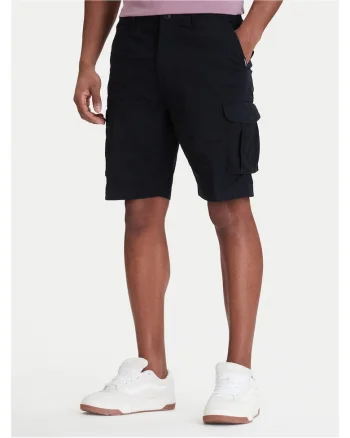 Pantaloni scurti barbati,  bumbac, 564987, Negru