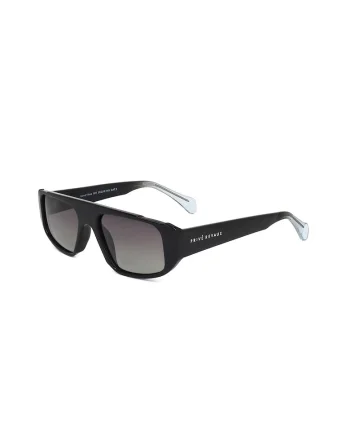 Ochelari de soare shield cu detaliu logo, Negru