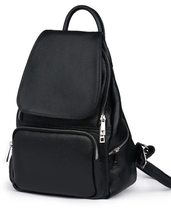 Rucsac din piele naturala Amadeus negru