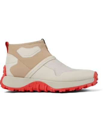 Pantofi sport mid-high cu fermoar Drift Trail 1461, Gri/Bej