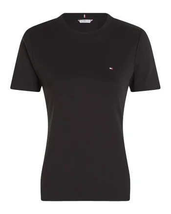 Tricou slim-fit cu decolteu la baza gatului Cody, Negru