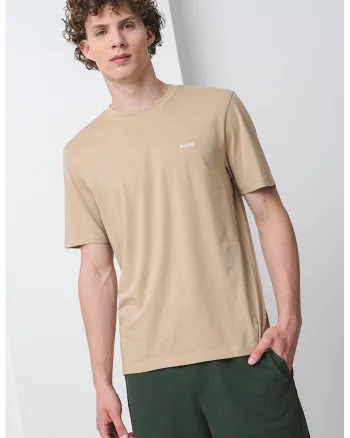 Tricou regular fit din bumbac Dero, Bej/Maro nisip