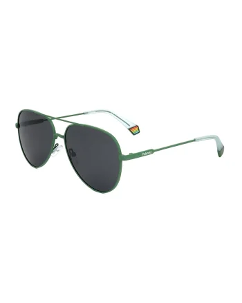 Ochelari de soare aviator unisex cu lentile polarizate, Verde