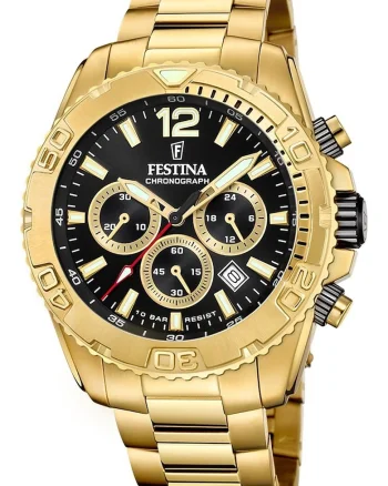 Ceas  Timeless Chronograph F20684/4, auriu, 45mm