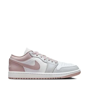 Pantofi sport dama  WMNS AIR JORDAN 1 LOW, Piele ecologica, Alb, Alb