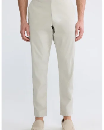 Pantaloni chino slim fit, Crem