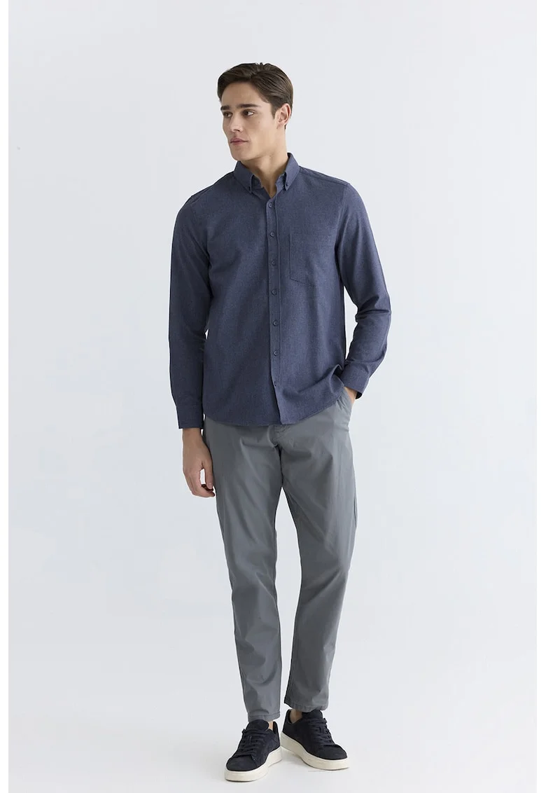 Pantaloni chino slim fit, Gri inchis