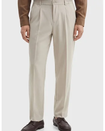 Pantaloni eleganti cu buzunare, Gri deschis