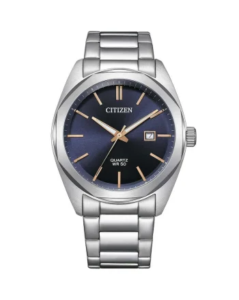 Ceas barbatesc  Quartz, 41mm, 5ATM, Argintiu