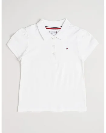 Tricou polo cu croiala slim-fit, Alb optic