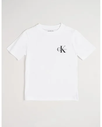 Tricou din bumbac organic cu logo, Alb optic
