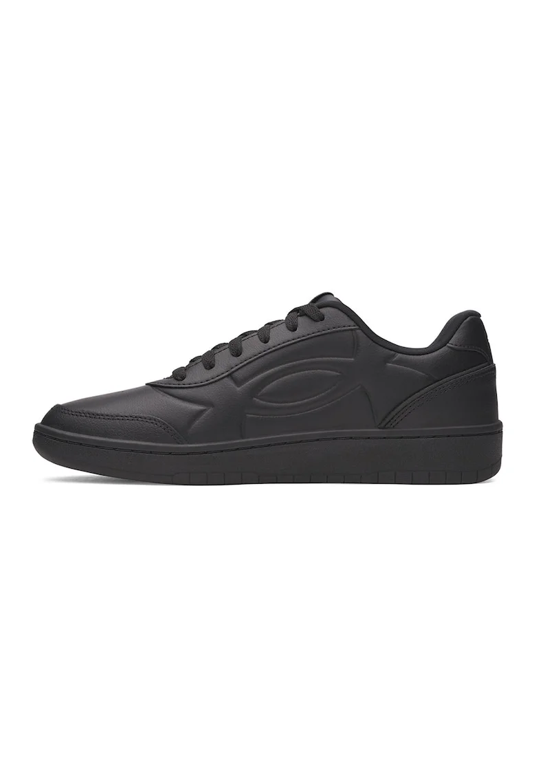 Pantofi sport UA Motion din piele cu insertii din piele ecologica, Negru