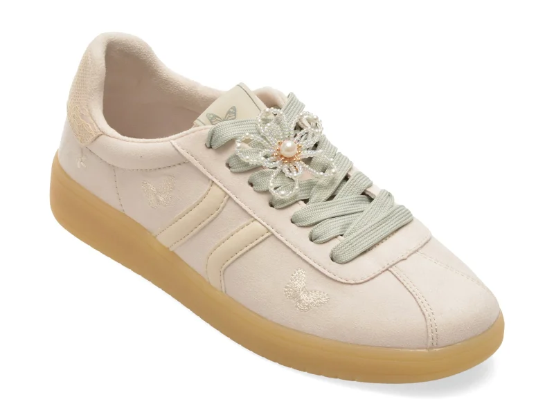 Pantofi sport ALDO albi, 14296275, din piele intoarsa ecologica