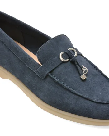 Mocasini ALDO bleumarin, 14001860, din piele intoarsa