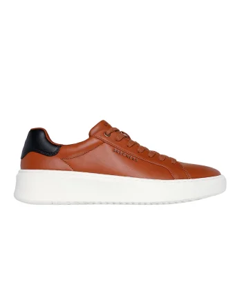 , Pantofi sport de piele ecologica, Caramel