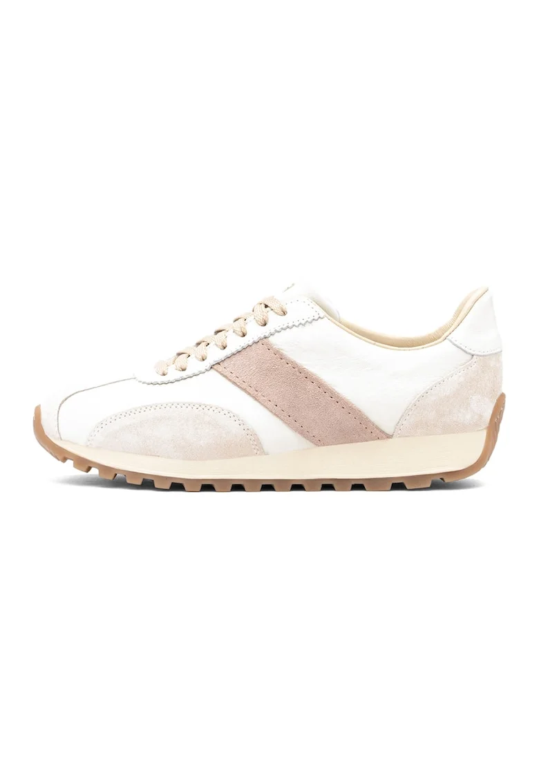 Pantofi sport Patty de piele intoarsa, Roz prafuit, Bej deschis,