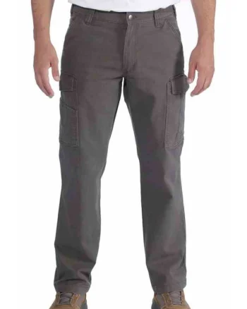 Pantaloni cargo  Rigby, bumbac/elastan, gri