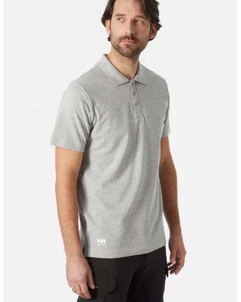 Tricou polo  Manchester, gri melange, barbati