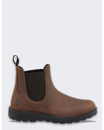 Ghete barbati  model Greenfields 2 Chelsea, piele integrala impermeabila, talpa antiderapanta, culoare maro inchis
